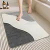 Alfombrilla de Piso de Anillo de Seda para Baño Doméstico Simple Moderna Antideslizante Anti-Caída Alfombrilla de Piso para Baño de Inodoro con Fugas Huecas Alfombrilla para Pies