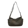 Bolso Cruzado para Mujer Verano Nylon Ligero Versátil Gran Capacidad Bolso 2024 Nuevo Casual Color Sólido Estudiante Bolso de Hombro