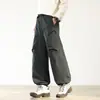 Pantalones Cargo de Bolsillo Casuales de Moda Japoneses Funcionales Sueltos para Hombre Marca Exclusiva Transfronteriza para Amazon 2626