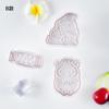 Suministro Directo de Fábrica de Moldes Listos para Decoración de Pasteles Horneados Simulados, Molde para Galletas, Juego de Tres Piezas para Navidad