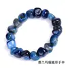 Pulseiras Exclusivas de Ágata Artesanais Transfronteiriças de Formato Irregular com Cores Mistas Vermelho e Preto Pulseiras Fantasia Acessórios Populares Europeus e Americanos