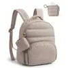 Mochila Mini Ligera de Plumas Transfronteriza con Bolsa de Almacenamiento, Mochila Casual Acolchada para el Día a Día, Mochila Escolar Impermeable