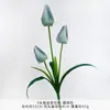 3 botões de tulipa artificiais, flores artificiais, flores artificiais de seda, decorações de arranjos florais para locais de casamento, salões de cerimônia e decoração de sala de estar