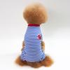 Ropa para Perros Ropa Rayada para Mascotas Camiseta de Algodón para Perro Bulldog Francés Perros Pequeños y Medianos Pijamas para Perros Pequeños y Medianos Venta al por Mayor