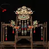 Nuevo Estilo Set de Accesorios para el Cabello de Cloisonné Estilo Chino, Estilo Dinastías Tang, Song y Ming, Lujoso y Grandioso, Adecuado para Sesiones de Fotos con Hanfu Tradicional y Peinado Versátil