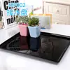 Plástico Carnudo Pequeno Quadrado Preto Quadrado Colorido Acabamento e Armazenamento Combinação Vaso de Flores de Plástico Bandeja Vaso com Encaixe de Folhas Prato para Sementes e Mudas