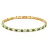 Pulseira Quadrada Zircônia Colorida Olhos Venda Quente Transfronteiriça Pulseira de Mão com Temperamento Feminino Tendência de Moda Luxo Leve Toque de Alto Padrão Atacado