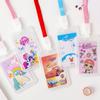 En stock Juego de Tarjetas de Dibujos Animados Cuerda para Colgar Cinta Adhesiva Transparente de Doble Cara Acceso a Tarjeta de Pecho Control de Acceso Autobús Tarjeta de Código Bidimensional Juego de Tarjetas Estudiante