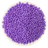 Miçangas de Vidro para Arroz 2/3/4mm Cor Sólida Laca Prata Preenchida Núcleo Tingido Ab Creme Miçangas Soltas Pulseira de Miçangas Feita à Mão Miçangas Redondas