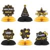 Fiesta de Año Nuevo 2025 Fiesta Fiesta Decoración Globo Dorado Estrellas Bola de Panal Adornos Venta al por Mayor Personalizado