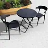 Mesas y Sillas de Exterior, Mesas y Sillas para Reuniones en el Patio, Muebles de Exterior al Aire Libre para el Ocio, Impermeables y a Prueba de Sol, para Beber Té, Café, Té de Leche en el Patio, Populares en Redes Sociales