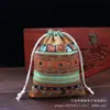 Fábrica de bolsas sorrateira direto da fábrica joias de contas misteriosas bolso de algodão e linho joias por atacado bolsa pequena de linho perfumada