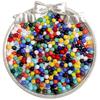 Cuentas redondas de arroz de vidrio de jade de imitación de excelente calidad, de color sólido, para uso doméstico, accesorios de joyería para bricolaje, material para pulsera de cuentas hecho a mano