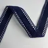 Cinta de encaje de 2,5 cm de color liso, ribete decorativo para pantalones, accesorios de encaje para ropa