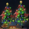 Luces Solares para Suelo de Árbol de Navidad Nuevas Transfronterizas, Luces de Paisaje para Patio Exterior, Decoración de Jardín y Césped, Luces de Ambiente