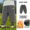 Calças de Esportes de Inverno para Meninos, Calças de Algodão, Calças de Moletom para Crianças Pequenas, Forradas com Fleece, Espessadas, Calças Longas Quentes para Crianças, Modernas