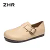 Zapatos Versátiles Estilo Birkenstock Zhr para Mujer, Primavera 2025, Zapatos Casuales de Doble Uso para Mujer, Pantuflas Cerradas Ultraligeras y Suaves