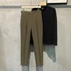 Pantalones de estilo coreano para hombre, pantalones de moda, primavera y verano, recién llegados, pantalones capri ajustados, pantalones casuales para hombre