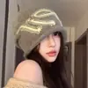 Gorro Casual com Barra Rebatida para Mulheres, Novo Outono e Inverno 2026, Circunferência da Cabeça Grande, Caimento Solto, Gorro Slouchy, Gorro de Tricô que Afina o Rosto