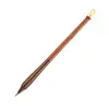 Pluma Zidao para caligrafía cursiva pequeña, caligrafía tradicional con envoltura de papel de la era Jin y Tang, escritura cursiva, escritura regular, estilo de línea fina y oro fino, pluma de caligrafía de punta gruesa y cerdas cortas