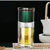 Nova Caneca Infusora de Chá, Copo de Vidro com Separação Chá-Água, Caneca de Chá de Vidro de Camada Dupla Resistente a Altas Temperaturas, Fabricante de Vidro Borossilicato Alto para Escritório