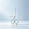 Tijeras Redondas de Acero Inoxidable, Tijeras para Barba y Vello Nasal, Tijeras para Barba, Recorte de Cejas de Belleza, Tijeras de Bordado, Tijeras para Cabello, Tijeras para Cejas