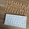 Letras e números em inglês ferramentas de panificação criativas Fondant chocolate molde de silicone líquido vendas diretas da fábrica