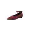 Zapatos Mary Jane cómodos, antideslizantes, de una sola tira, de piel de oveja, que aumentan la altura, con tacón medio y punta fina, para el otoño de 2026, zapatos de trabajo para mujer