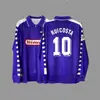 Jersey Retro Manga Larga Uniforme de Fútbol Beckham Zidane Messi C Ronaldo Jersey Clásico