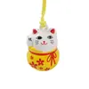 Nuevo Timbre de Campana Abierta de Cobre Electroplateado al Vacío Estilo Japonés Gato de la Suerte Lindo Timbre de Cobre Personalizado al por Mayor del Fabricante de Origen