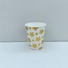 Vajilla Desechable con Platos de Papel Estrellas de Cinco Puntas Estampadas en Dorado, Set de Decoración para Fiesta de Cumpleaños, Vajilla para Mesa de Postres, Stock Listo del Fabricante
