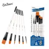 Set Personalizado de Pinceles de Pintura al Óleo 6 Pelo de Nylon Pinceles Acrílicos Gouache Acuarela Pincel de Arte Especial