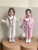 Traje para Niña Primavera Otoño 2026 Nuevo Infantil Elegante Deportivo Otoño Bebé Moderno Casual Ropa de Otoño Conjunto de Dos Piezas