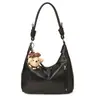 Bolsa de Axila Feminina 2026 Nova Tendência de Luxo Vintage para o Dia a Dia Bolsa de Ombro Bolsa Tote de Grande Capacidade Bolsa Transversal