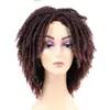 Suministro de comercio exterior: Peluca de Cabeza Completa con Rastas, Peluca Rizada Pequeña, Tocado de Rastas, Trenza Retorcida a Mano, Peluca con Raya Lateral