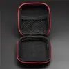 Bolsa para Auriculares Qkz Cargador Multifuncional para Teléfono Móvil Organizador de Cables de Datos Caja de Bolso de Cuero para Cosméticos Bolsa con Cremallera Resistente a la Presión