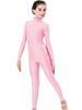 Mono Ajustado de Nylon Gimnasia Entrenamiento Yoga Adulto Ropa de Ejercicio Rendimiento Ropa de Baile Mono Moldeador de Cuerpo Manga Larga