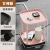 Mesa Auxiliar Móvil Sofá Mesa de Café Pequeña Estante de Almacenamiento de Mesita de Noche Mesa Carrito con Ruedas para Dormitorio Balcón Mesa de Mahjong Mesa de Té