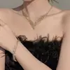 Novos Brincos de Franja com Strass, Pulseiras, Colares, Correntes de Clavícula de Nicho de Alto Padrão, Acessórios Statement Únicos e Estilosos