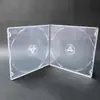 Caja de CD de un solo disco engrosada Caja de embalaje para 90 CD Caja de álbum de doble disco de DVD Caja de CD totalmente transparente