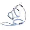 Arnés para Gato con Correa Set Tipo H Ajustable Sin Ahogo Malla Suave Transpirable Chaleco para Perros Pequeños y Gatos
