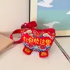 Bolsa de Dinero para Bebé Bordada Bolsa de la Suerte Sobre Rojo Cartera de Año Nuevo Bolsa de Regalo de Cumpleaños Monedero Bolso Cruzado Pequeño de Año Nuevo para Niños