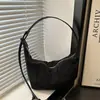 Bolsa de Axila Casual Matte Moda Retrô Outono 2025 Nova Tendência Estilo Coreano Ins Tendência Bolsa de Ombro Único Transversal com Acabamento de Luxo