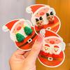 Nuevos clips para orejas de Navidad para niños, lindo diseño de reno y alce, aretes versátiles para niñas sin perforaciones, aretes de dibujos animados.