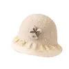 Gorros Infantiles para Otoño e Invierno, Gorros de Pescador de Felpa para Bebés, Gorros de Princesa Lindos y Adorables, Sombreros de Cubo Cálidos para Niñas y Niños Pequeños