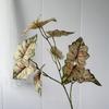 11 Hojas de Lluvia de Primavera Bifurcadas, Hojas de Lirio de Calas Simuladas, Hojas de Boda en el Bosque, Plantas Verdes Impresas en 3D, Plantas Simuladas para Decoración del Hogar