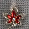 Moda coreana nuevo broche de hoja de diamante venta al por mayor directa de fábrica personalizado