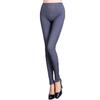 Pantalones de mujer de otoño europeos y americanos de alta elasticidad talla grande moda talla grande leggings de imitación de mezclilla de algodón Ropa exterior para mujer pantalones de moda al por mayor