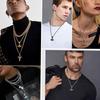 Collar vikingo nórdico retro tallado con personalidad europea y americana, amuleto con martillo de Thor, colgante para hombre, joyería