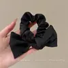 Scrunchie de cetim grande para cabelo feminino, doce e elegante, elástico de cabelo oversized para penteado coque, padrão xadrez, verão